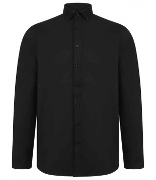 Henbury H512R Modern Long Sleeve Regular Fit Oxford Shirt